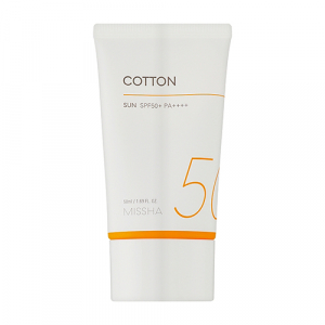 Missha All Around Safe Block Cotton Солнцезащитный крем с бархатным финишем SPF 50+