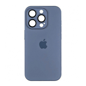 Чехол Silicone AG-Glass Box Separate Camera на Apple iPhone 13 Pro Max Navy Blue