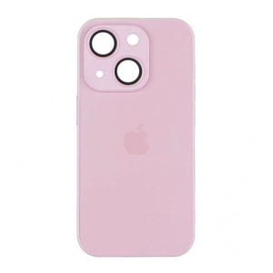 Чехол Silicone AG-Glass Box Separate Camera на Apple iPhone 14 Chanel Pink