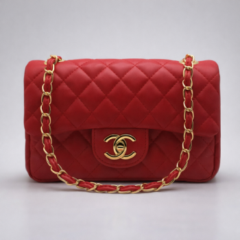 Сумка Chanel Mini Classic Handbag Красная 6601 - фото