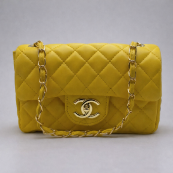 Сумка Chanel Mini Classic Handbag Желтая 6601 - фото_2
