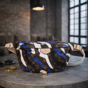 Поясная сумка Louis Vuitton Bumbag Акварель голубая 7041