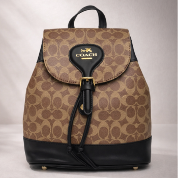 Рюкзак Coach Signature Evey Backpack Черный 0914 - фото