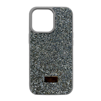 Чехол Swarovski Diamonds на Apple iPhone 14 Темно-серый - фото