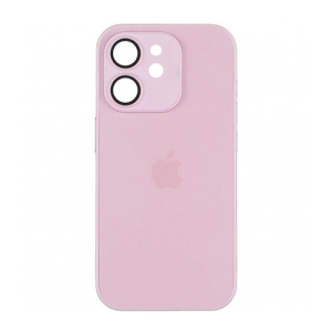 Чехол Silicone AG-Glass Box Separate Camera на Apple iPhone 12 Chanel Pink