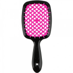 Janeke Small Superbrush Расческа для волос Черный с фуксией - фото