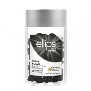 Ellips Hair Vitamin Shiny Black with Kemeri & Aloe Vera Oil Витамины для волос "Ночное сияние" с ореховым маслом кукуи и алоэ вера