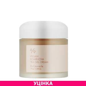 Dr.Ceuracle Vegan Kombucha Tea Gel Cream Веганский крем-гель для лица с экстрактом комбучи Original Уценка