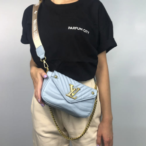 Сумка Louis Vuitton New Wave Multi Pochette Blue Sky Голубая 7075