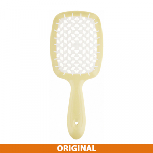 Janeke Superbrush Расческа для волос, лимонная с белым Original