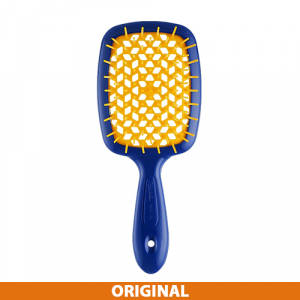 Janeke Superbrush Расческа для волос, синяя с желтым Original