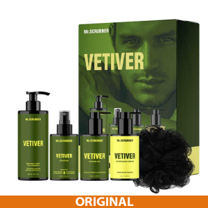 Mr.Scrubber Vetiver Perfumed Men’s Essentials Set Парфюмированный набор для мужчин Original