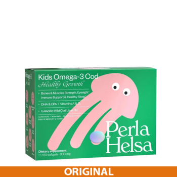 Perla Helsa Kids Omega-3 Cod Healthy Growth Dietary Supplement Омега-3 из трески с витаминами А и D3 Original - фото