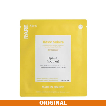 Rare Paris Tresor Solaire Ecological Cellulose Facial Mask Успокаивающая маска для лица с витамином Е и экстрактом арники Original - фото