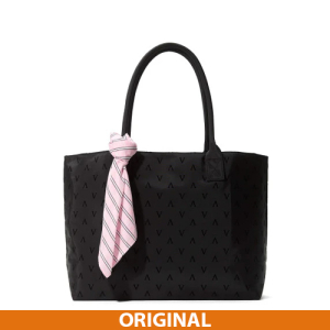 Victoria's Secret VS Tote & Scarf Сумка черная + шарф розовый Original
